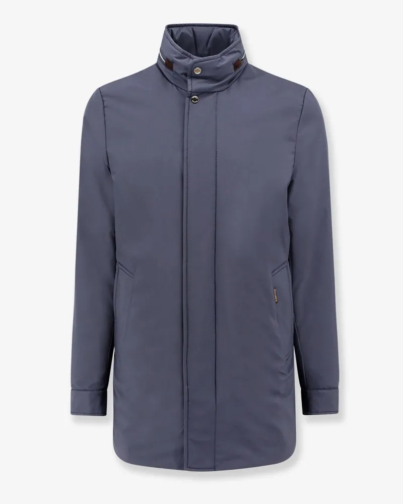 MOORER Nylon long jacket -  - gender_Man Blue