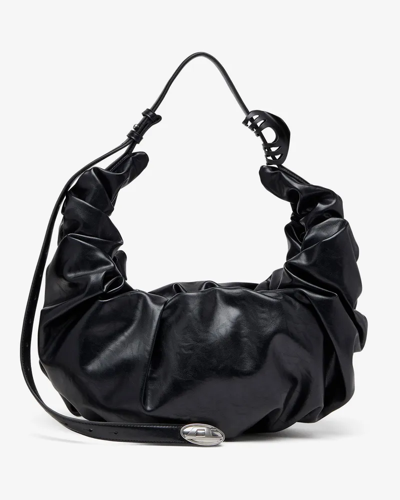 Diesel Grab-D Hobo L PU shoulder bag -  - gender_Woman Black