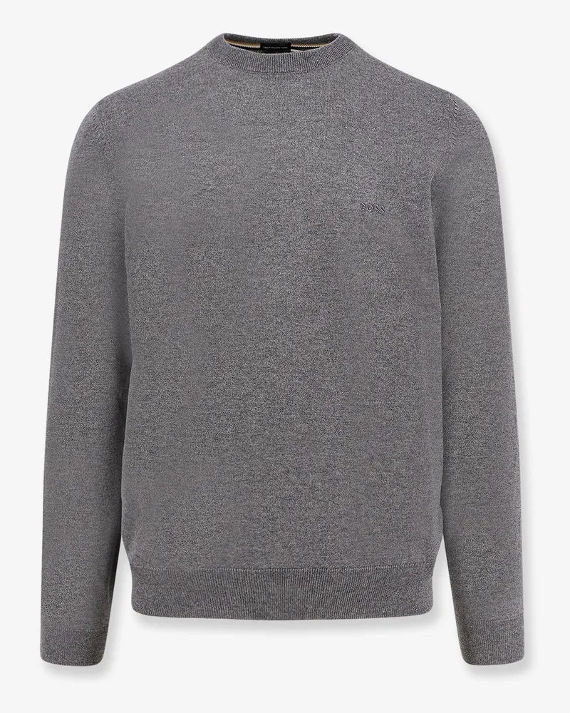 HUGO BOSS Virgin wool sweater -  - gender_Man Grey
