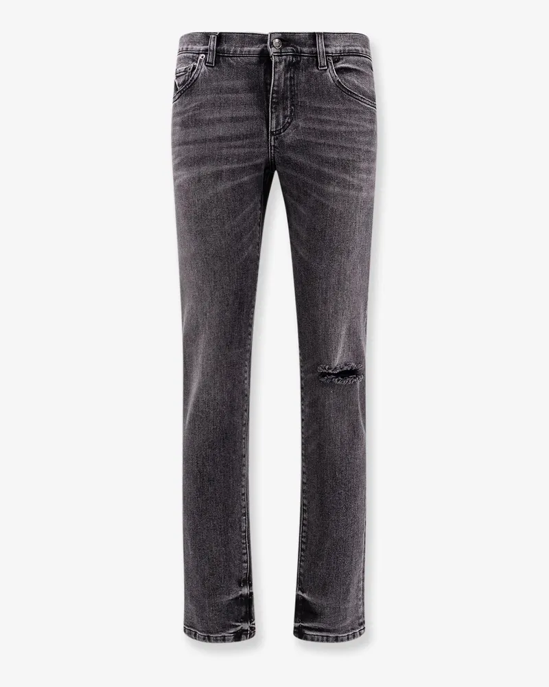 Dolce & Gabbana Skinny grey denim jeans -  - gender_Man Grey