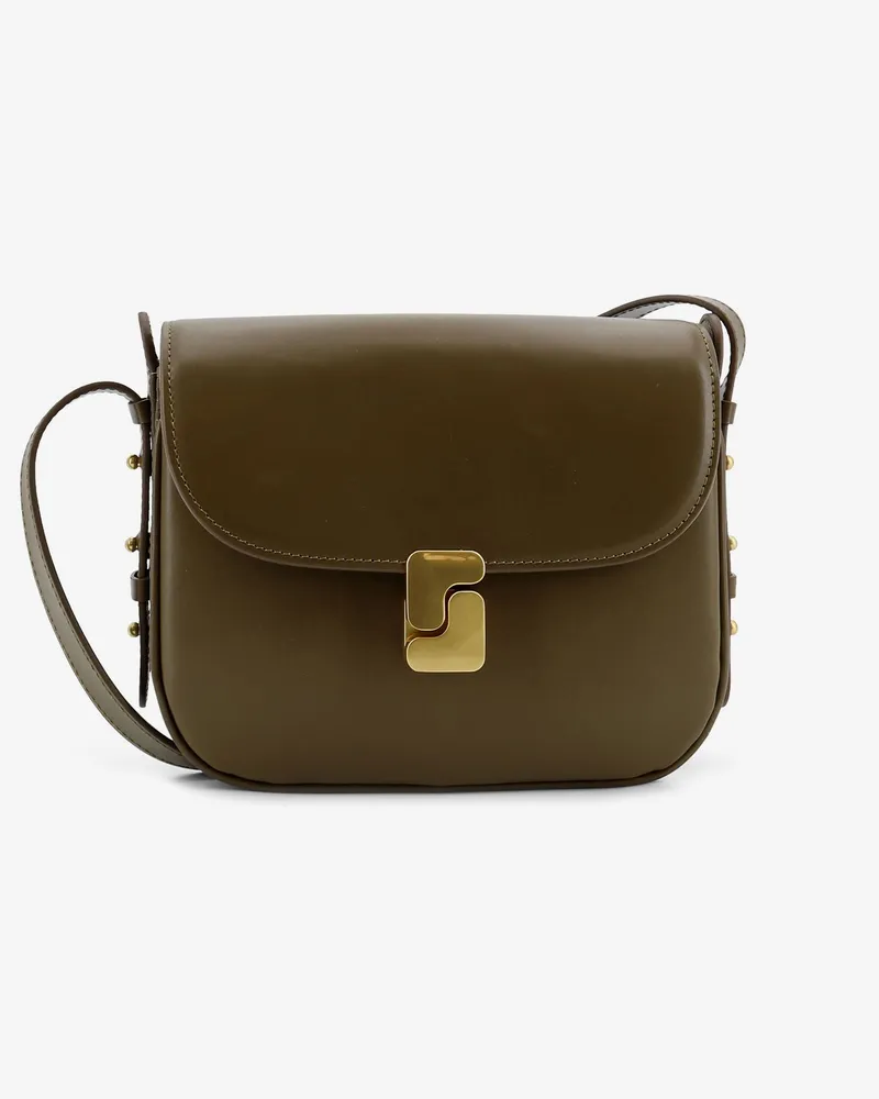 Soeur Bellissima Mini leather crossbody bag -  - gender_Woman Green