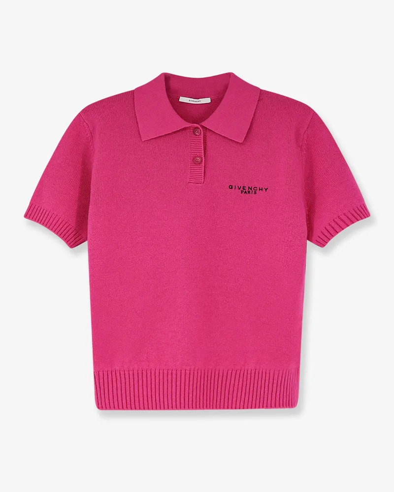 Givenchy Wool and cashmere polo shirt -  - gender_Woman Pink