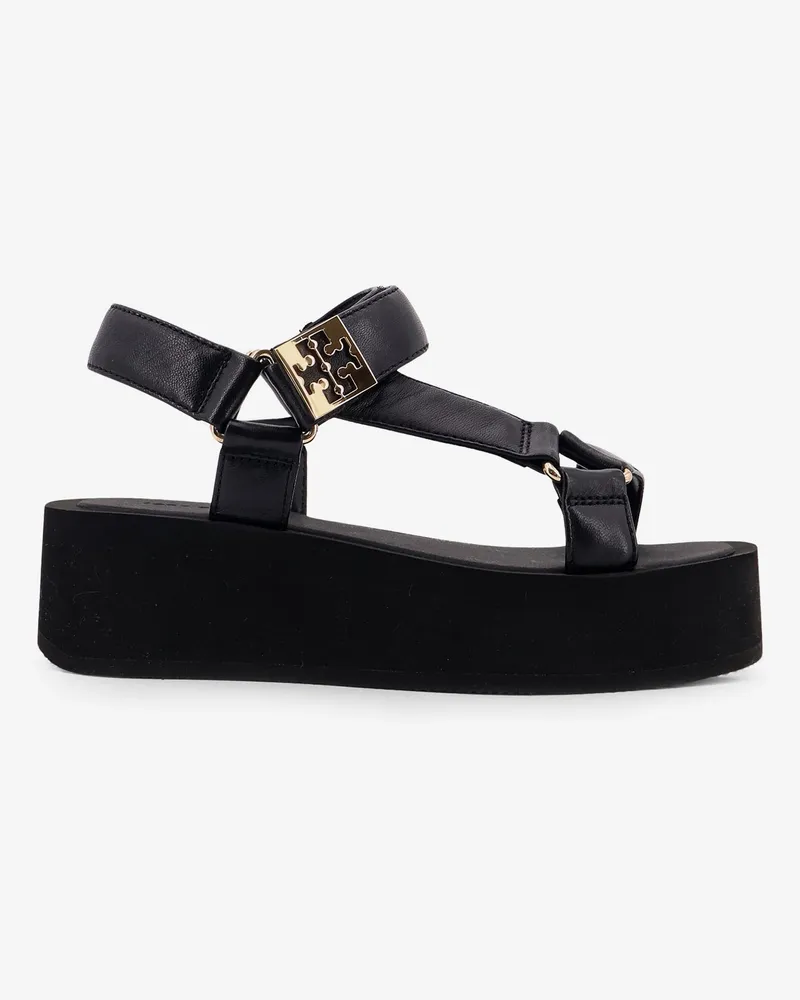 Tory Burch Mellow leather wedge sandals -  - gender_Woman Black