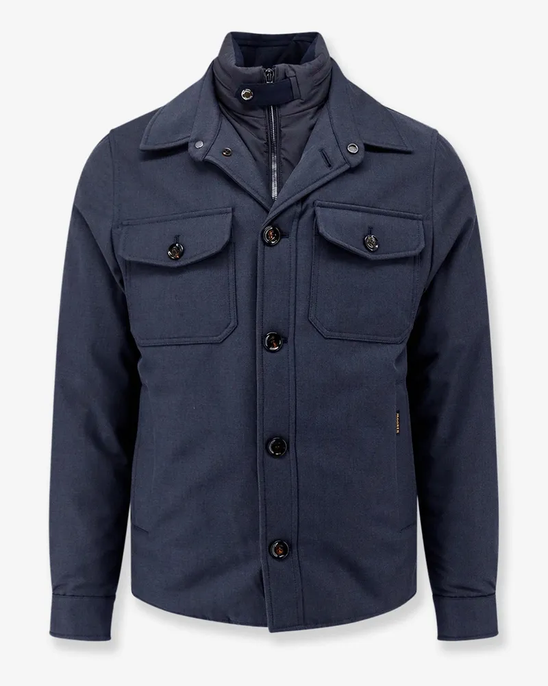 MOORER Dasson-Pum waterproof fabric jacket -  - gender_Man Blue