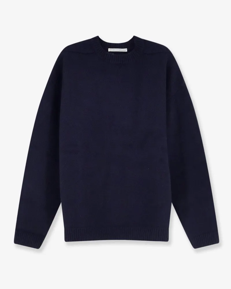 Studio Nicholson Lambswool sweater -  - gender_Man Blue