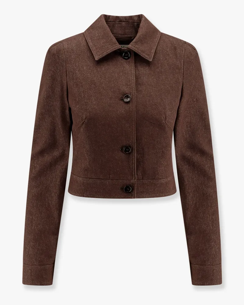 Max Mara Carpa  sfilata crop fit blazer - MAX MARA - gender_Woman Brown
