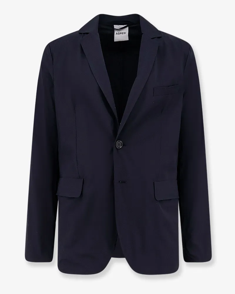 ASPESI Paperino stretch nylon blazer -  - gender_Man Blue