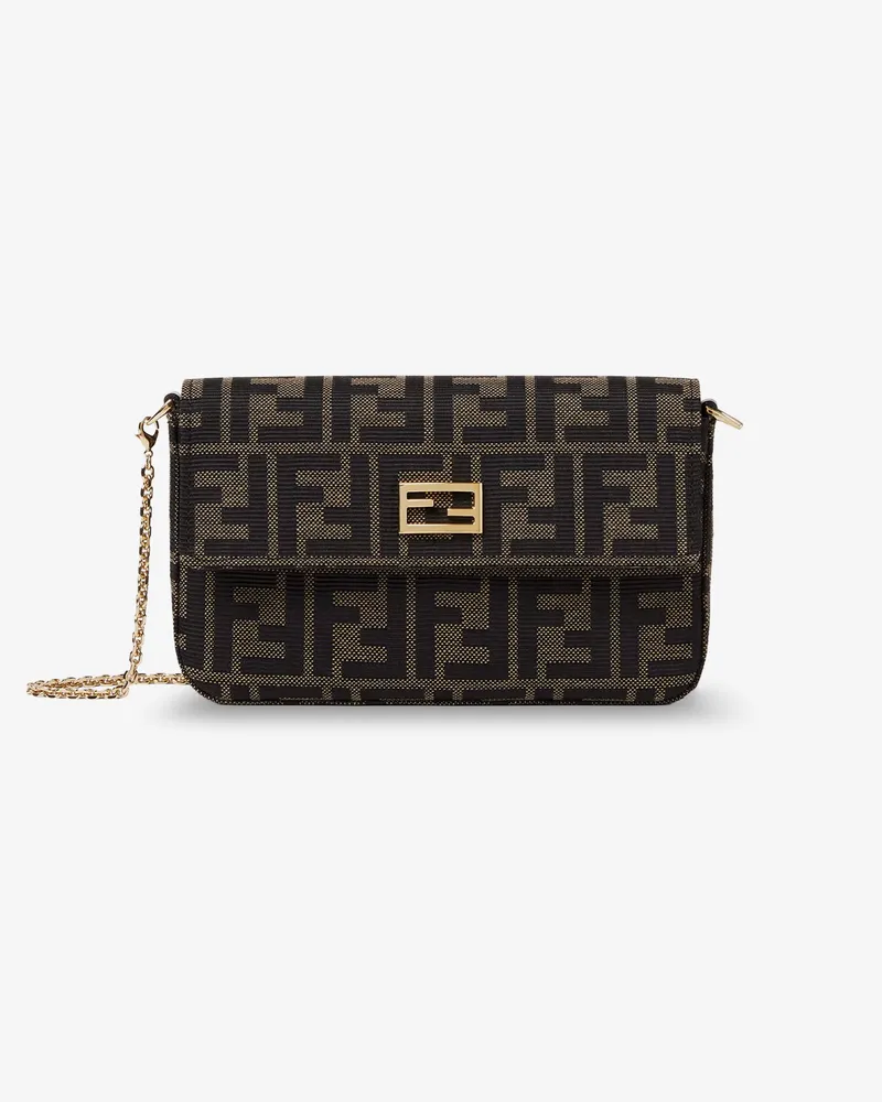 Fendi Wallet on Chain Tube FF Zucca Fabric crossbody bag -  - gender_Woman Brown