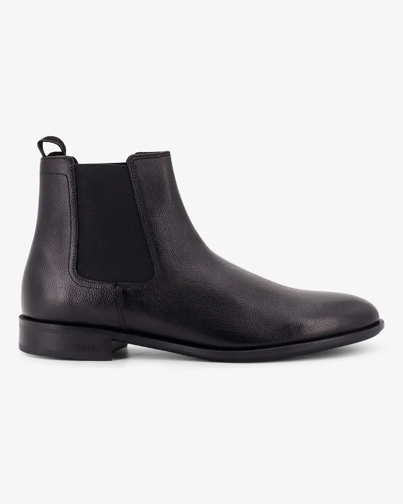HUGO BOSS Leather ankle boots -  - gender_Man Black