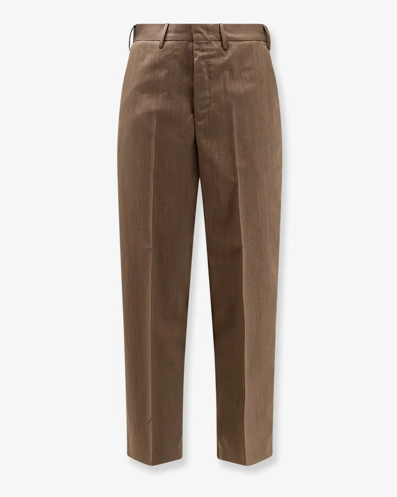 PT TORINO Dandy Deluxe virgin wool trousers -  - gender_Man Brown
