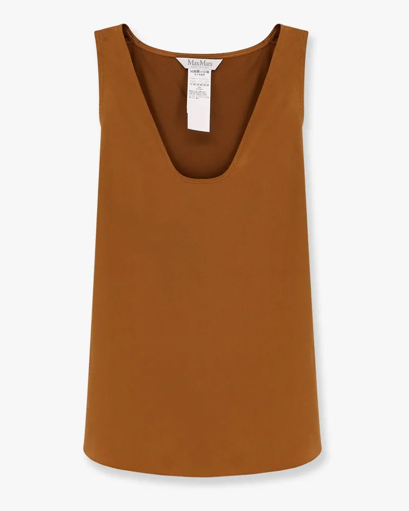 Max Mara Filly silk top -  - gender_Woman Brown