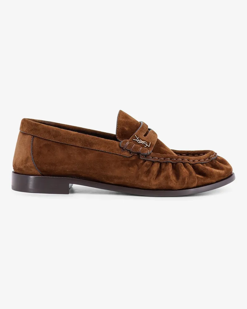 Saint Laurent Le Loafer 15 suede loafers -  - gender_Woman Brown