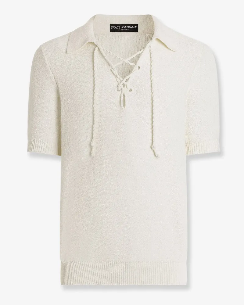 Dolce & Gabbana Cotton blend sweater -  - gender_Man White