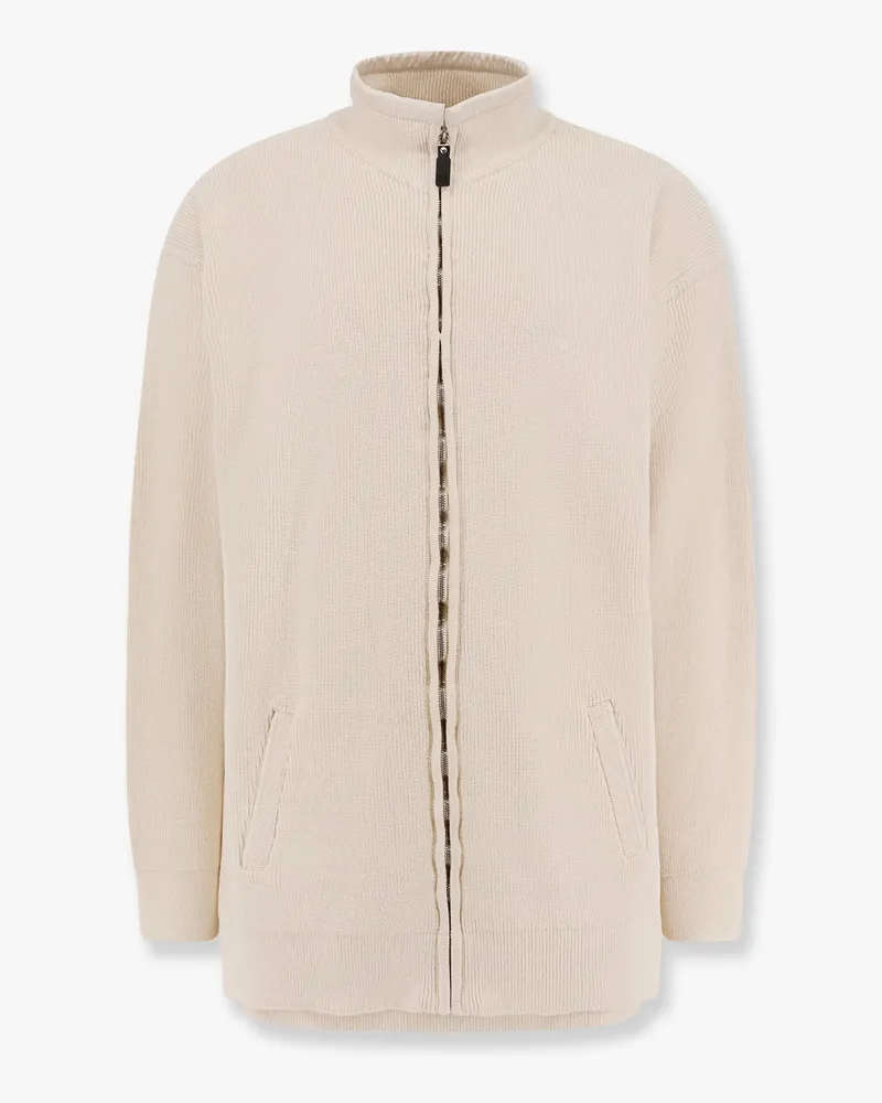 Balenciaga Intertwined cardigan with bb garderobe motif -  - gender_Man Beige