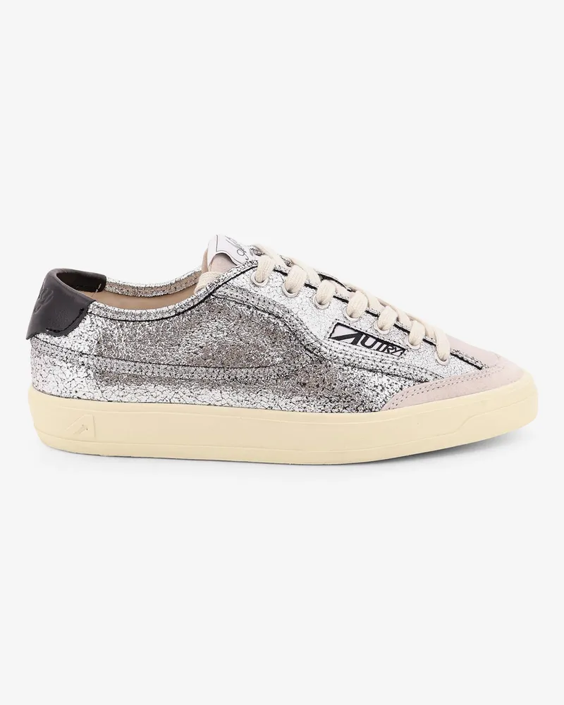 AUTRY Windscape Low silver leather sneakers -  - gender_Woman Silver
