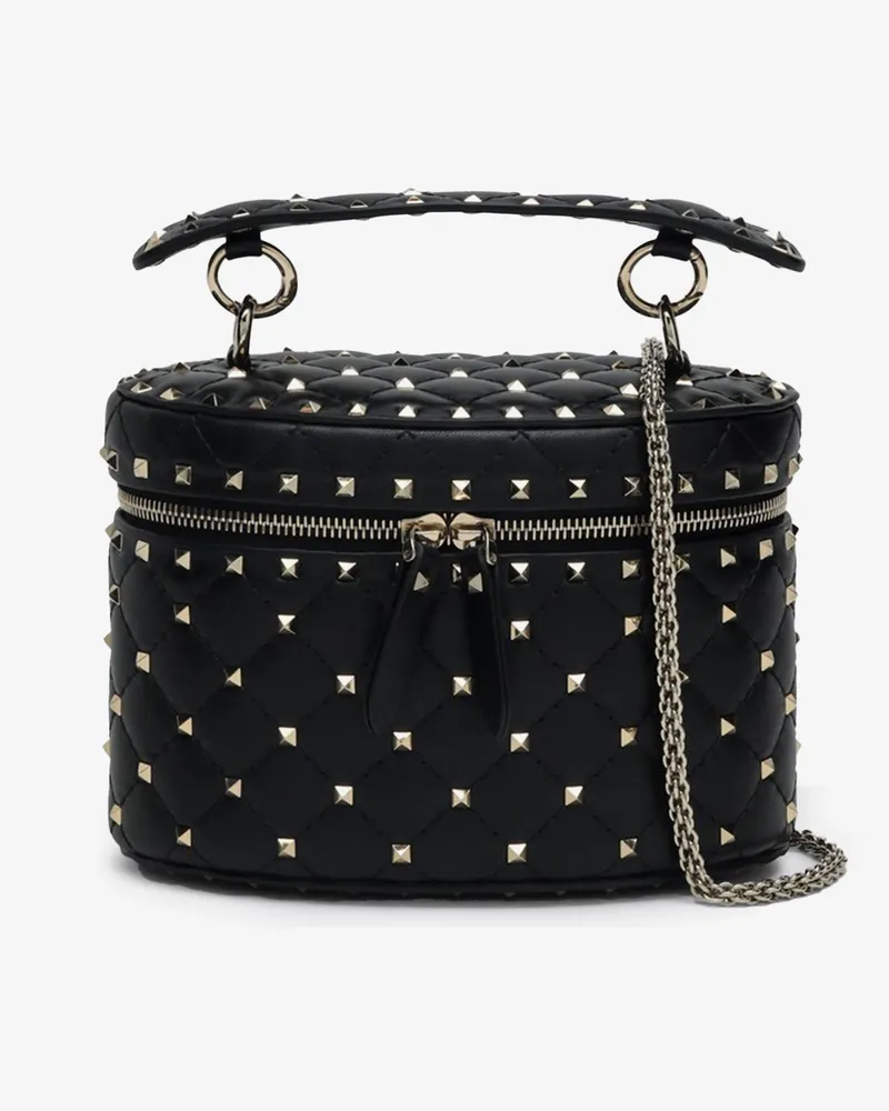 Valentino Garavani Rockstud Spike leather shoulder bag -  - gender_Woman Black