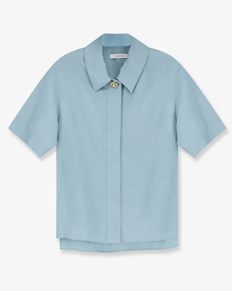 Joseph Volu "Light" linen blend shirt -  - gender_Woman Blue