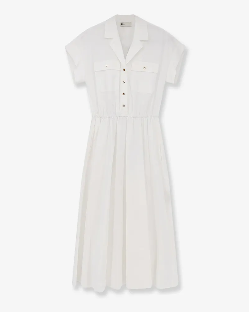 Tory Burch Cotton Chemisier Dress -  - gender_Woman White