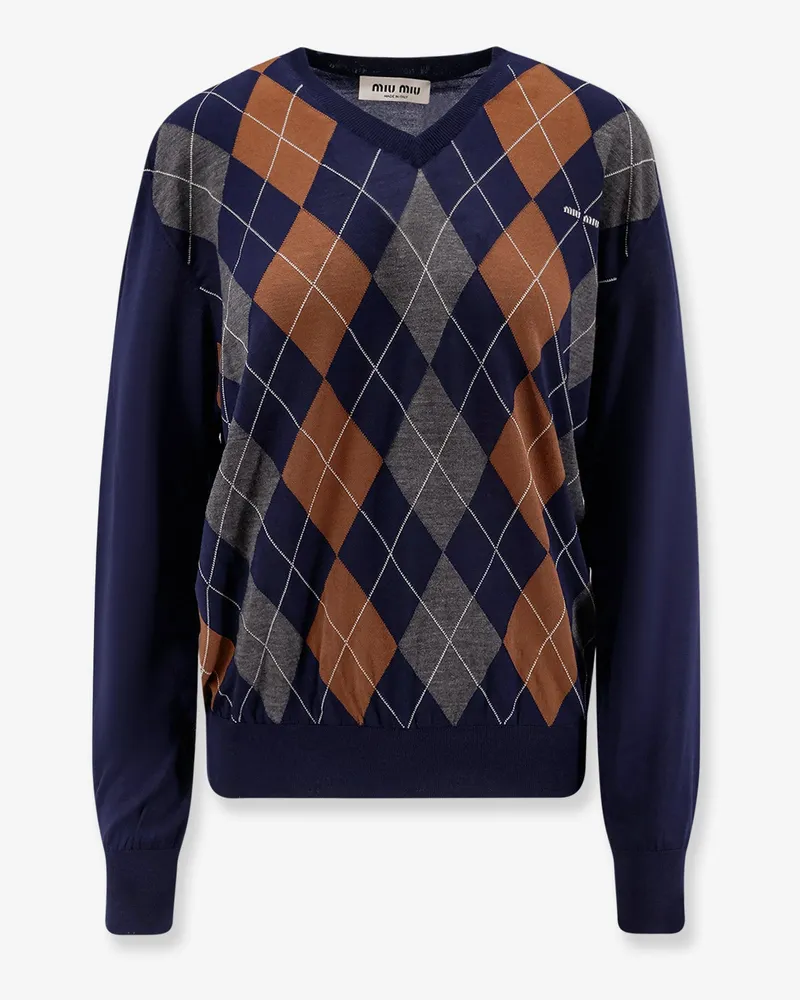 Miu Miu Virgin wool sweater -  - gender_Woman Blue