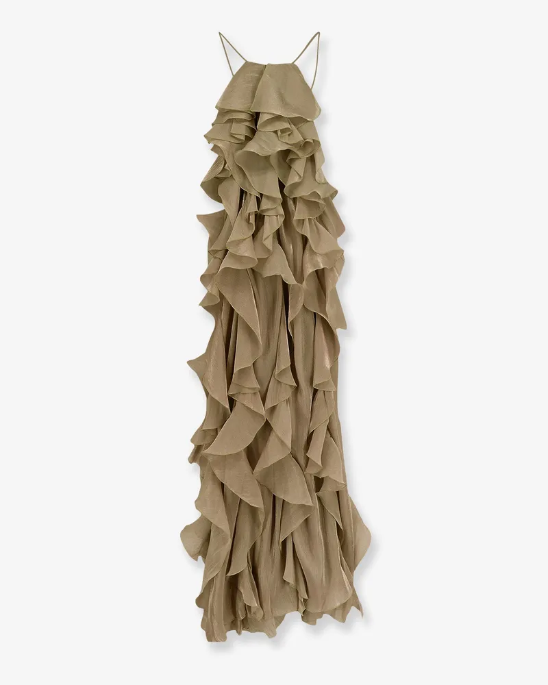 ACTUALEE Long dress with ruffles -  - gender_Woman Beige