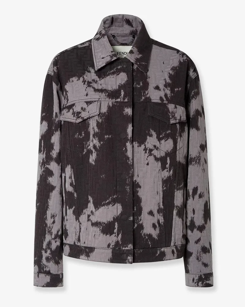 Fendi FF animalier denim jacket -  - gender_Woman Black