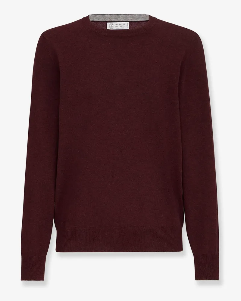 Brunello Cucinelli Cashmere, silk and linen sweater -  - gender_Man Red