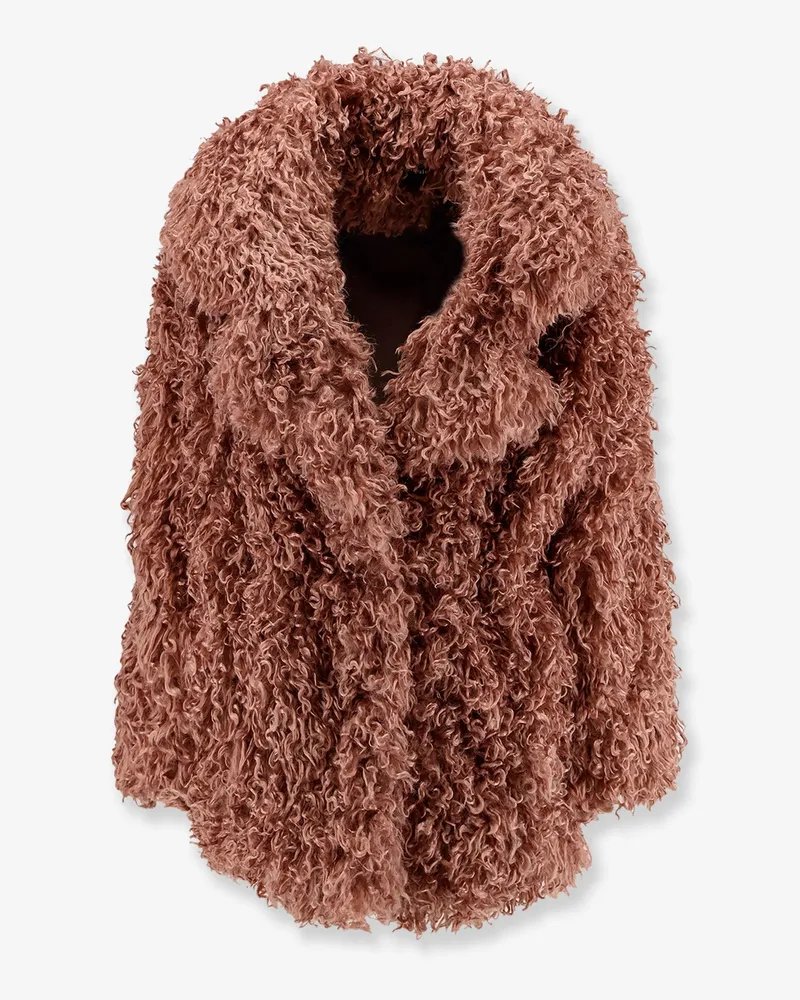 ACTUALEE Faux shearling peacoat -  - gender_Woman Pink