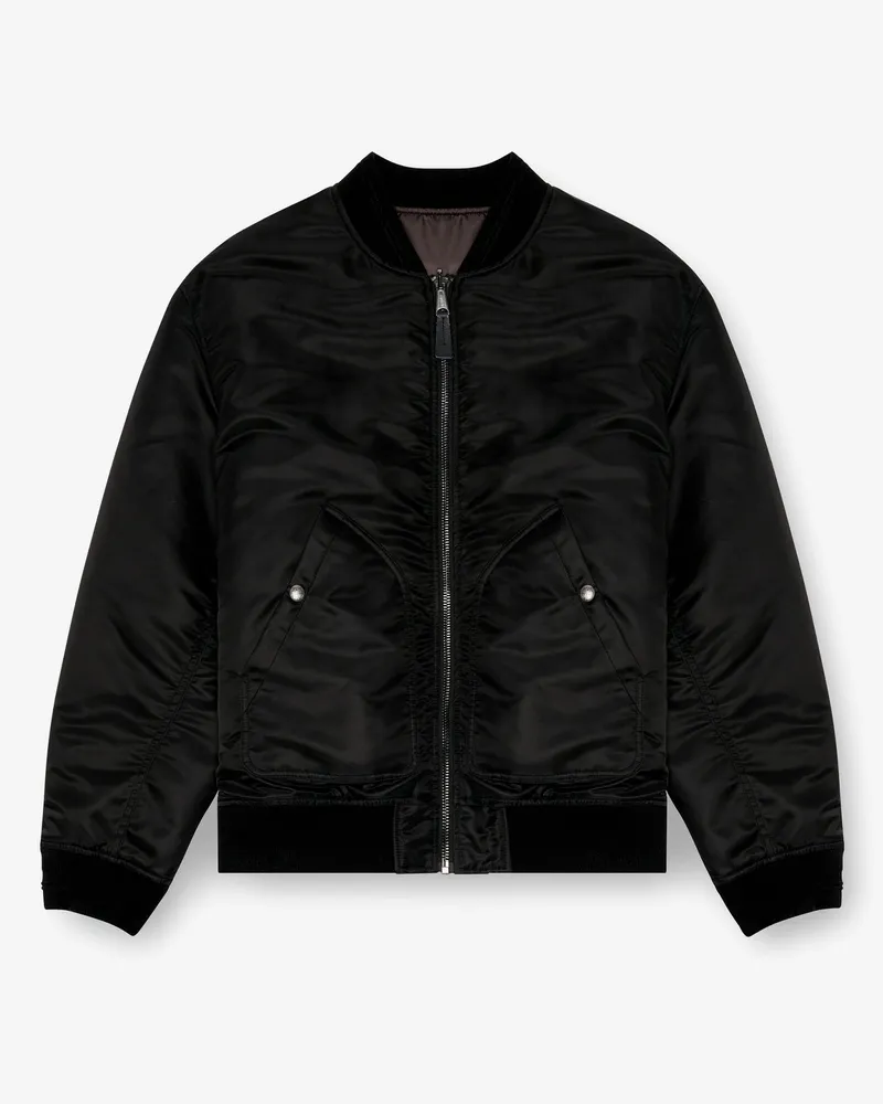 Diesel J-Held nylon revesible bomber jacket -  - gender_Man Black