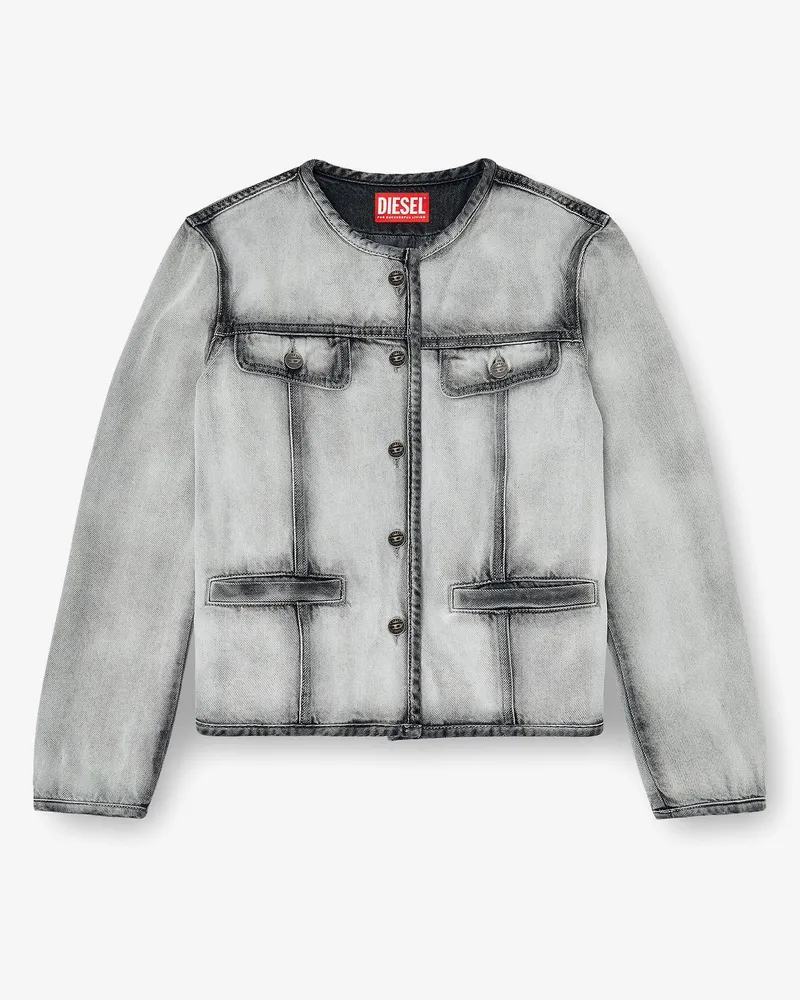 Diesel De-Grafy-Fsi cotton and lyocell jacket -  - gender_Woman Grey