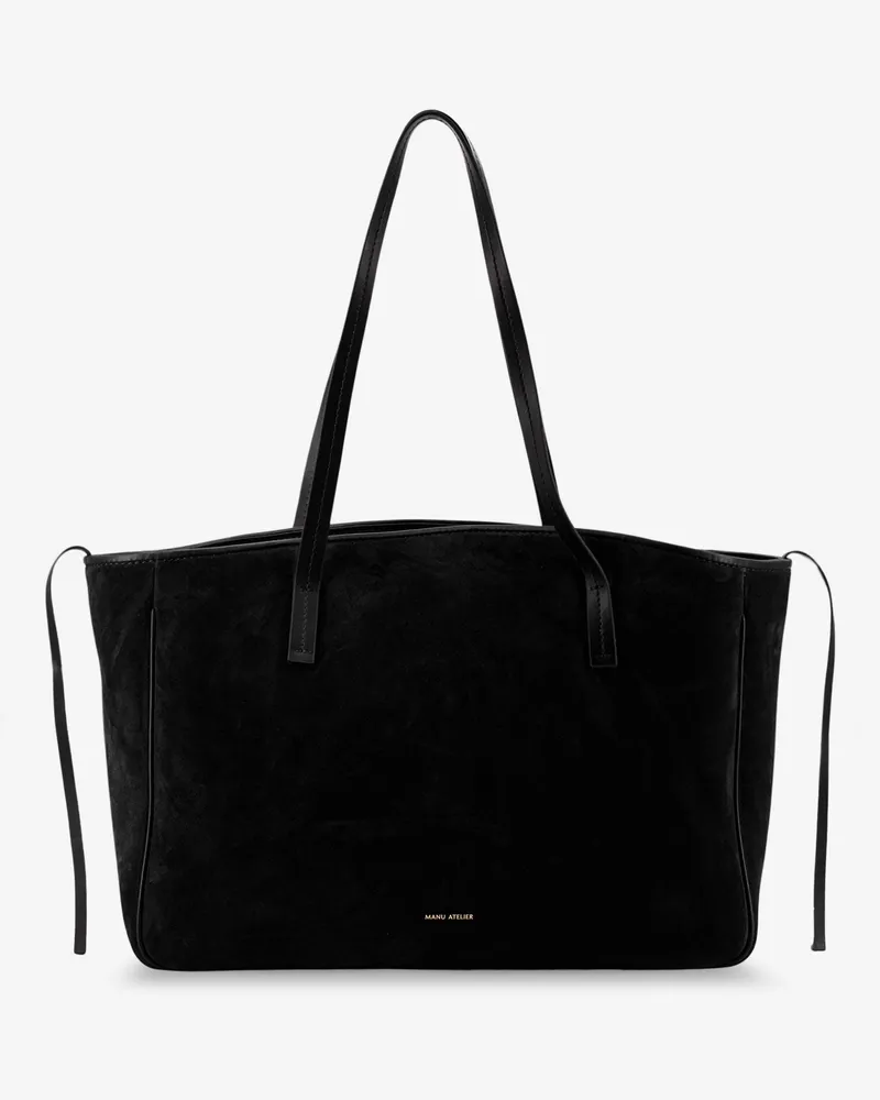Manu Atelier Xl Du Jour suede shoulder bag -  - gender_Woman Black
