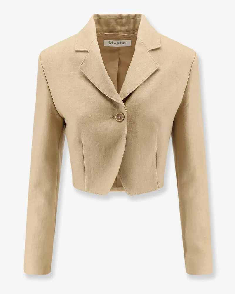 Max Mara Mxsbuono linen blazer -  - gender_Woman Beige