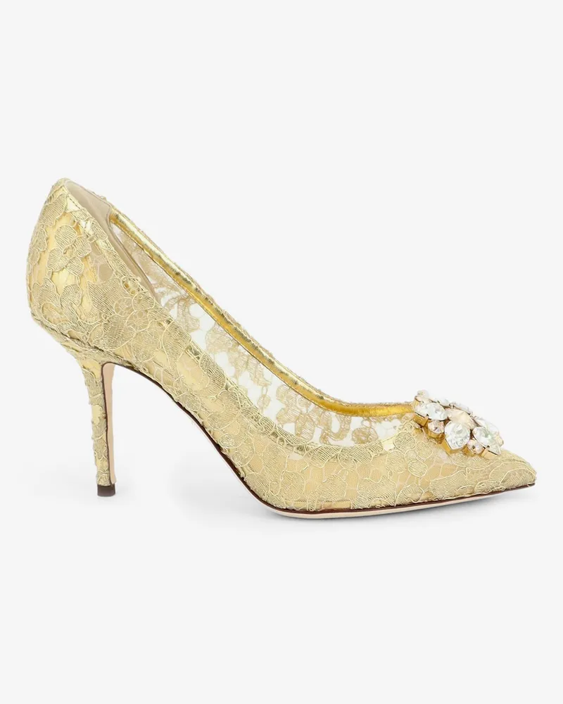 Dolce & Gabbana Bellucci lurex lace pumps -  - gender_Woman Gold