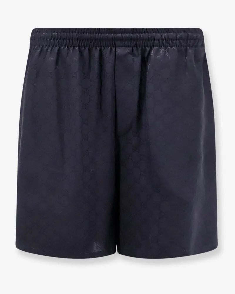 Gucci Primavera GG silk shorts - GUCCI - gender_Man Blue