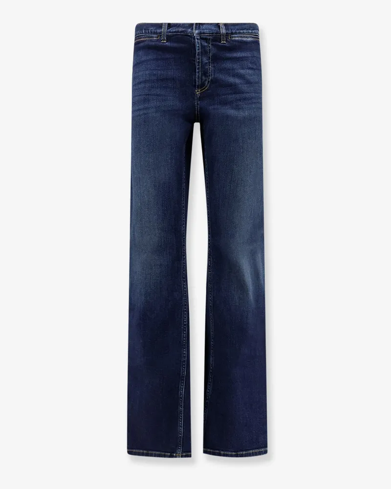 Gucci Blue denim jeans with Nastro Web profiles -  - gender_Man Blue