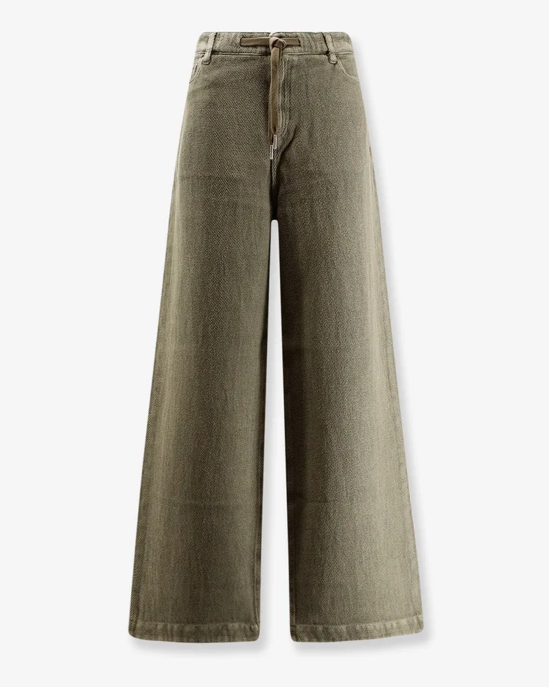 Golden Goose Ortensia cotton and linen trousers -  - gender_Woman Green
