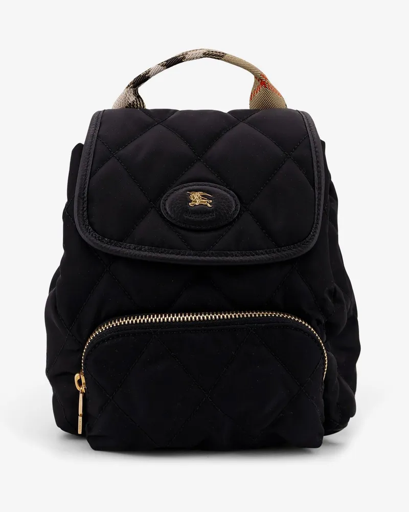 Burberry Nylon backpack with leather logo patch -  - gender_Woman Black