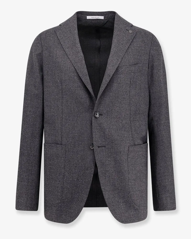 Tagliatore Single-breasted virgin wool blazer -  - gender_Man Grey