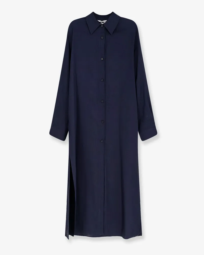 Hevò Arigliano linen and viscose chemisier dress -  - gender_Woman Blue