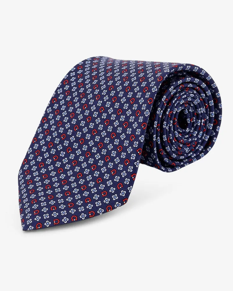 Ferragamo Silk tie -  - gender_Man Blue