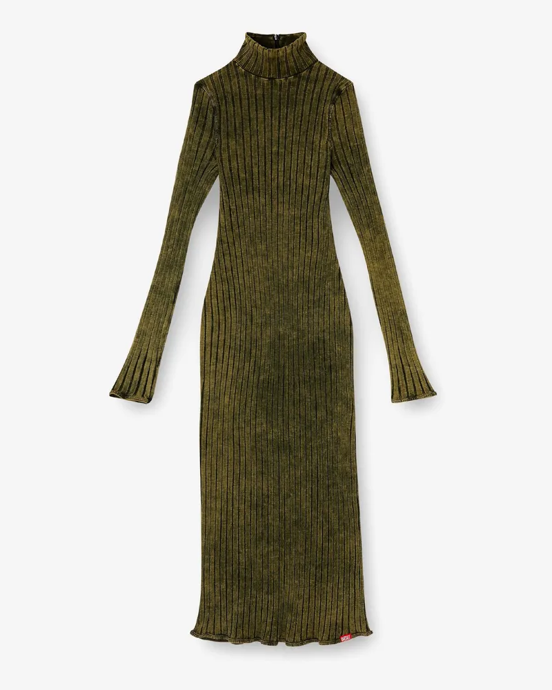 Diesel D-Wavya stretch cotton midi dress -  - gender_Woman Green
