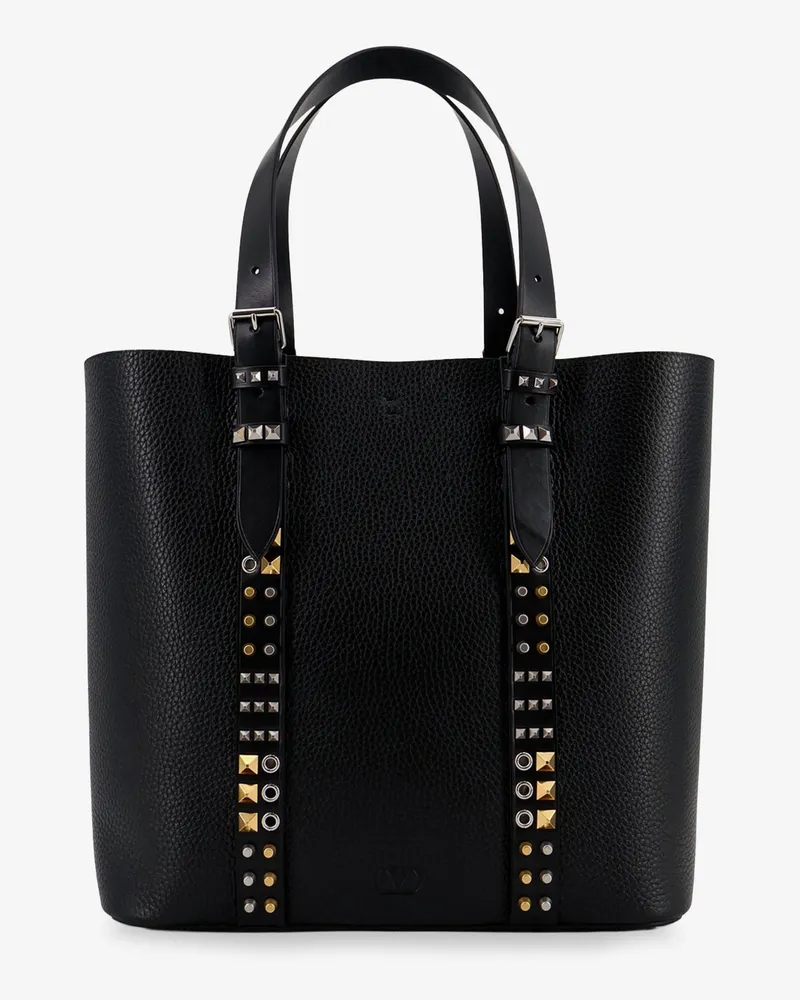 Valentino Garavani Leather shoulder bag with iconic studs -  - gender_Man Black