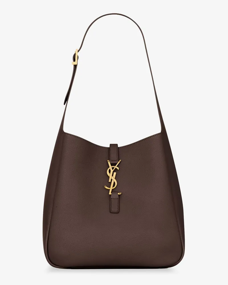 Saint Laurent Le 5 à 7 leather shoulder bag -  - gender_Woman Brown