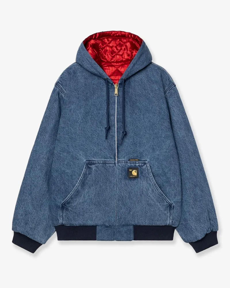Carhartt WIP Blue denim 50 Years Anniversary Og Active reversible jacket -  - gender_Man Blue