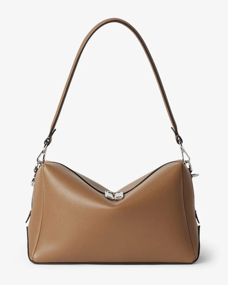 Fendi Lui Medium leather shoulder bag - FENDI - gender_Man Brown