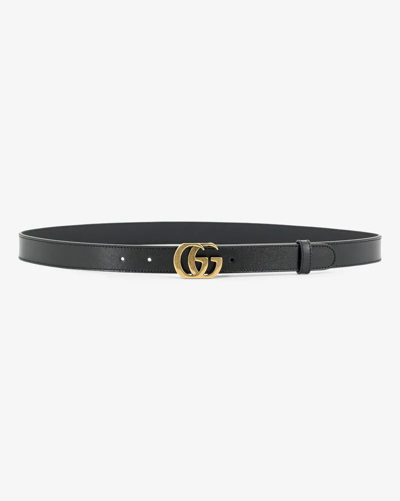 Gucci Cut GG Marmont leather belt -  - gender_Woman Black