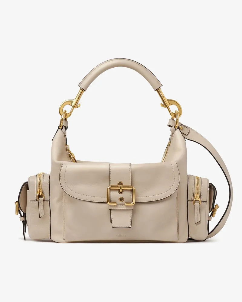 Chloé Medium Double Carry leather shoulder bag -  - gender_Woman Beige