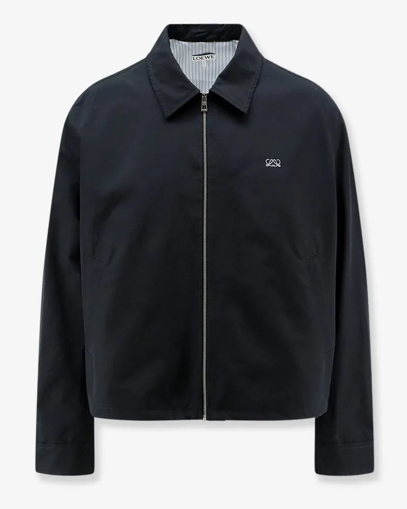 Loewe Cotton blend jacket with Logo embroidery -  - gender_Man Black
