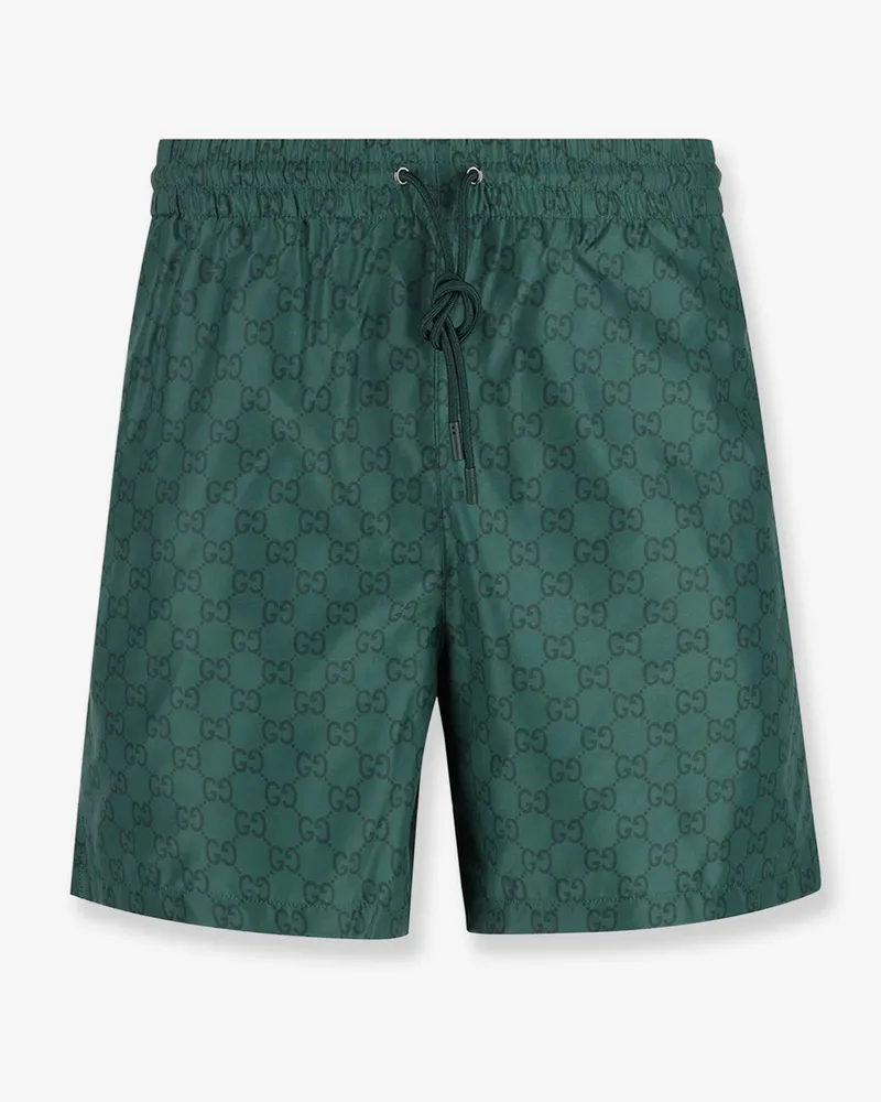 Gucci GG nylon swim trunks -  - gender_Man Green