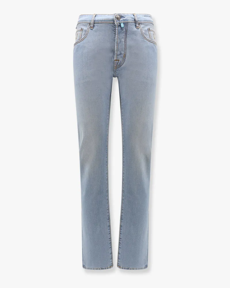 Jacob Cohën Bard stretch cotton jeans with iconic handkerchief -  - gender_Man Blue