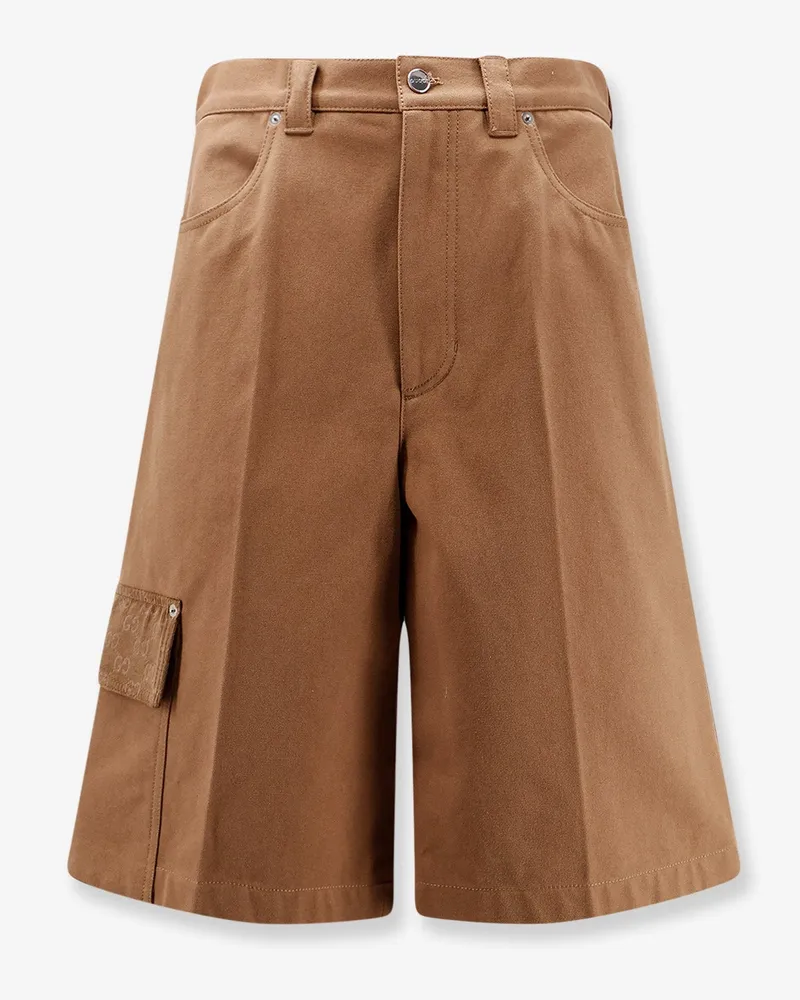 Gucci Canvas shorts -  - gender_Man Brown